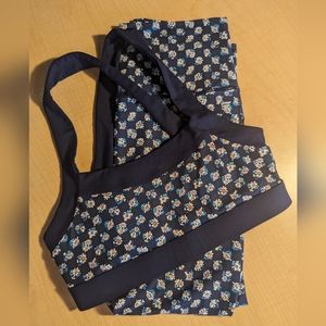 Fabletics Matching Daisy/Greta Sports Leggings and Bra Set